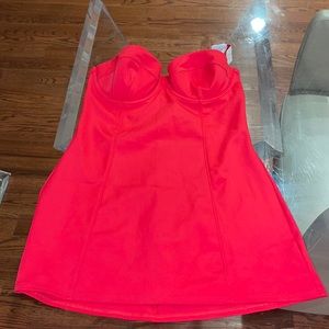 Red Spanx Bathing Suit Top 8 NWT